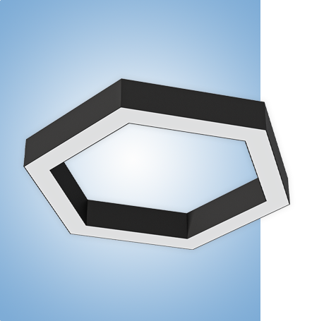 Светильник Hexa серия vs-ds-Hexa накладной с протоколом управления Dali
